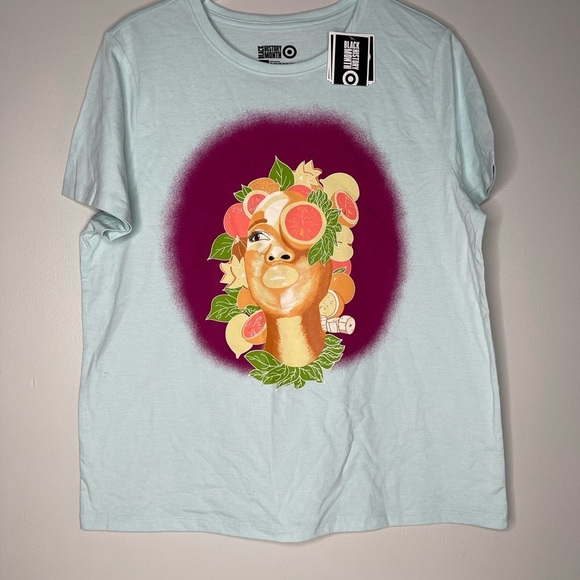 Black History Month Women's T shirt short sleeve blue - Picture 1 of 5